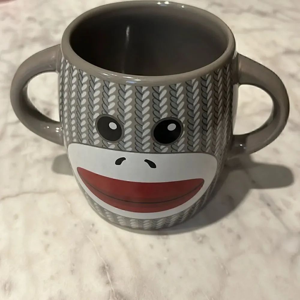 SOCK MONKEY  TOY COFFEE MUG